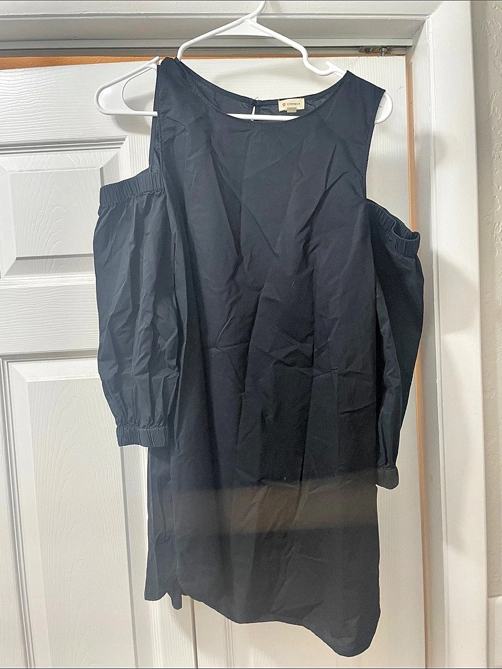 Cremeux Women's Cold Shoulder Midi Dress Black Medium